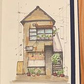 Il mio progetto del corso: Disegno architettonico espressivo con pennarelli colorati. Un proyecto de Bocetado, Dibujo, Ilustración arquitectónica, Sketchbook e Ilustración con tinta de Agnese Mazzoni - 13.08.2022