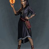 "Elisa" - Pen&Paper Character Comission. Character Design, Traditional illustration, and Concept Art project by felix_sembach - 08.14.2022