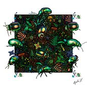 Mi proyecto del curso: Ilustración científica aplicada al diseño de patrones. Un progetto di Illustrazione tradizionale, Pattern design, Illustrazione digitale e Illustrazione naturalistica di anita45paint - 14.08.2022