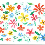 Mon projet du cours : Motifs floraux à l’aquarelle avec des couleurs vibrantes. Traditional illustration, Pattern Design, Watercolor Painting, and Botanical Illustration project by soulafati - 08.14.2022