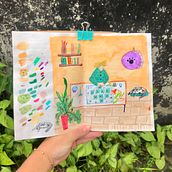 Meu projeto do curso: Sketchbook experimental: encontre seu estilo de desenho. Traditional illustration, Sketching, Creativit, Sketchbook, and Gouache Painting project by Lisrie Sulato - 08.14.2022