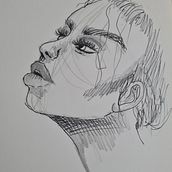 Mi proyecto del curso: Sketchbook de retrato: explora el rostro humano. Sketching, Drawing, Portrait Drawing, Artistic Drawing, and Sketchbook project by aluminatorres - 08.15.2022