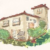 Meu projeto do curso: Desenho arquitetônico expressivo com marcadores coloridos. Projekt z dziedziny Sketching,  R, sunek,  R, sunek architektoniczn, Sketchbook,  R i sunek atramentem użytkownika João Cintra - 14.08.2022