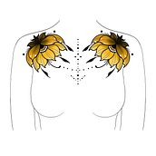 Mi proyecto del curso: Diseño de tatuajes botánicos con Procreate. Un progetto di Illustrazione tradizionale, Illustrazione digitale, Design di tatuaggi e Illustrazione botanica di Meritxell Lorenzo Luis - 15.08.2022
