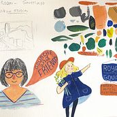Mi proyecto del curso: Sketchbook pictórico en gouache. Un progetto di Illustrazione tradizionale, Bozzetti, Disegno, Illustrazione architettonica, Sketchbook e Pittura gouache di Franz Torrellas - 15.08.2022