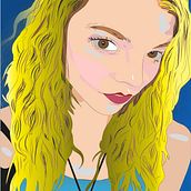 Anya taylor-joy . Digital Illustration, Traditional illustration, Vector Illustration, Drawing, Portrait Drawing, and Artistic Drawing project by Claudio Lopez - 08.15.2022