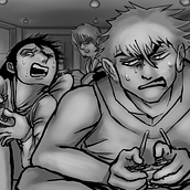 Drawing people from imagination: Playing video games late at night! 🎮 Ein Projekt aus dem Bereich Traditionelle Illustration, Bildende Künste, Skizzenentwurf, Bleistiftzeichnung, Zeichnung, Artistische Zeichnung und Anatomische Zeichnung von ikon - 16.08.2022