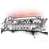 From Pencil to Photoshop: The Humboldt Park Boathouse Sketch . Drawing, Digital Drawing, Pencil Drawing, and Fine Arts project by Tony Sierra - 08.16.2022
