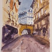 My project for course: Architectural Illustration with Watercolor . Ilustrație tradițională, Schițe, Desen, Pictură în acuarelă, Ilustrație arhitecturală și Caiet de schițe de Magda Cieslak - 08.16.2022