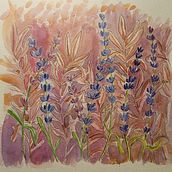 My project for course: Negative Watercolor Painting for Botanical Illustration . Ilustrație tradițională, Pictură în acuarelă & Ilustrație botanică de Magda Cieslak - 08.16.2022