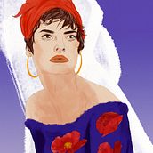 Meu projeto do curso: Técnicas de ilustração com aquarela digital. Ilustração tradicional, Ilustração digital, Pintura em aquarela, Desenho de retrato, e Desenho digital projeto de patriciasoares.cortes - 16.08.2022