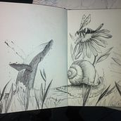 Il mio progetto del corso: Illustrazione su sketchbook con penna: sbaglia con stile. Esboçado, Desenho, Sketchbook e Ilustração com tinta projeto de Oscar Cossu - 16.08.2022