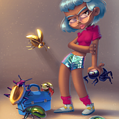 My project for course: Digital Painting for Characters: Color and Light. Projekt z dziedziny Tradycyjna ilustracja, Projektowanie postaci, Ilustracja cyfrowa i Malarstwo cyfrowe użytkownika Anelia Tarpomanova - 15.08.2022