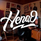 Henao logo animated: Proyecto final Lettering animado con Procreate. Un projet de Animation, Postproduction photographique, T, pographie, Calligraphie, Lettering , et Lettering numérique de Andrés Henao - 14.08.2022