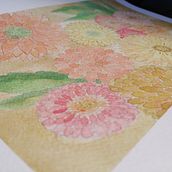 Dahlias à l'aquarelle: création de palette de couleurs à l'aquarelle . Traditional illustration, Watercolor Painting, and Fine Arts project by monier_carolann - 08.13.2022