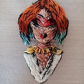 Mi proyecto del curso: Bordado freestyle sobre tul para principiantes. Accessor, Design, Embroider, Botanical Illustration, and Textile Design project by inmysha - 08.16.2022