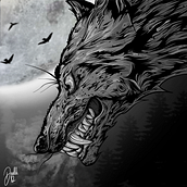 Wolf. Digital Illustration project by Dan Hodson - 08.17.2022