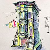 My project for course: Expressive Architectural Sketching with Colored Markers. Un proyecto de Bocetado, Dibujo, Ilustración arquitectónica, Sketchbook e Ilustración con tinta de Francis Pretorius - 17.08.2022