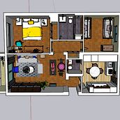 Mi proyecto del curso: Decoración de interiores: cómo renovar tu hogar. Un projet de Design d'intérieur, Décoration, Décoration d'intérieur, Design, Fabrication de mobilier, Architecture d'intérieur , et Conception 3D de Ivvy Muz Pa - 18.08.2022
