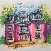 Mein Kursprojekt: Expressive Architekturskizzen mit Markern 1. Sketching, Drawing, Architectural Illustration, Sketchbook & Ink Illustration project by Stephan B. - 08.18.2022