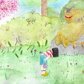 Il mio progetto del corso: Illustrazione ad acquerello di influenza giapponese. Un proyecto de Ilustración tradicional, Dibujo y Pintura a la acuarela de Vittoria Corbella - 18.08.2022