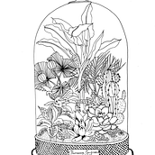 Primavera confinada. Traditional illustration, Drawing & Ink Illustration project by Mariana Castillo - 04.05.2020