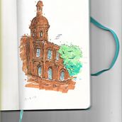 Mi proyecto del curso: Dibujo arquitectónico expresivo con marcadores de colores. Esboçado, Desenho, Ilustração arquitetônica, Sketchbook e Ilustração com tinta projeto de Waldo Emerson Viapiana - 18.08.2022