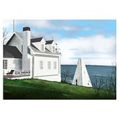 SEASIDE HOUSE. Traditional illustration project by Antonio Vilches Serra - 08.15.2022