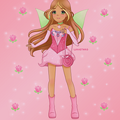 Fanart da Flora do Clube das Winx. Ilustração tradicional, Ilustração digital, Pintura digital, Mangá, Desenho, e Desenho digital projeto de Luiza Oliveira - 04.02.2022