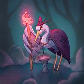 My project for course: Illustrating Fantastical Animals with Procreate. Projekt z dziedziny Trad, c, jna ilustracja, Projektowanie postaci,  R, sunek, Ilustracja c, frowa, Stor, telling i Narracja użytkownika Nate Udy - 14.08.2022