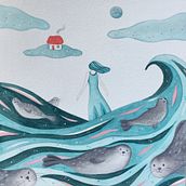 My project for course: Whimsical Illustrations with Watercolor. Un progetto di Illustrazione tradizionale, Disegno, Pittura ad acquerello, Illustrazione infantile, Narrativa e Illustrazione editoriale di Arlene Montoya - 18.08.2022