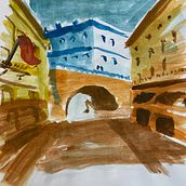 Mi proyecto del curso: Representación arquitectónica en acuarela. Un proyecto de Ilustración tradicional, Bocetado, Dibujo, Pintura a la acuarela, Ilustración arquitectónica y Sketchbook de alloisrichard - 19.08.2022