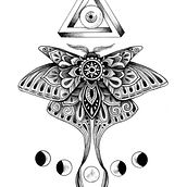 Polilla mística. Un progetto di Illustrazione tradizionale di Sofía Ortega - 20.08.2022