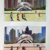 My project for course: Gouache Painting of Urban Landscapes. Projekt z dziedziny Trad, c, jna ilustracja,  Malarstwo i Malowanie gwaszami użytkownika ariel1017 - 20.08.2022