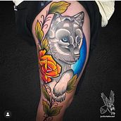 Meu projeto do curso: Tatuagem artística full color. Traditional illustration, Drawing, Digital Illustration, Tattoo Design, and Digital Drawing project by hermes_recreio - 08.20.2022