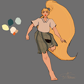 Running : domestic hmw course 1. Traditional illustration, Character Design, Graphic Design, Sketching, Creativit, and Drawing project by Eve Marin - 08.20.2022