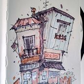 Il mio progetto del corso: Disegno architettonico espressivo con pennarelli colorati Ein Projekt aus dem Bereich Skizzenentwurf, Zeichnung, Architektonische Illustration, Sketchbook und Illustration mit Tinte von giovanni84 - 21.08.2022