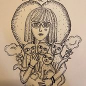 Il mio progetto del corso: Illustrazione artistica: disegna il tuo immaginario. Traditional illustration, Painting, Creativit, Pencil Drawing, and Drawing project by Ina Uzzanu - 08.21.2022