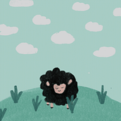 Gif oveja feliz l curso animación en Procreate . Un projet de Illustration traditionnelle, Conception de personnages, Animation de personnages, Animation 2D, Illustration numérique, Dessin numérique et Illustration animée de Uxía Arias García - 21.08.2022