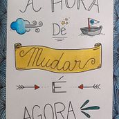 Meu projeto do curso: Lettering criativo: desenhe palavras com estilo. Lettering, H, and Lettering project by cdoc.aline - 08.18.2022