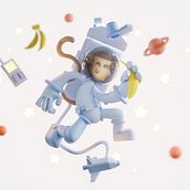 3D character with Blender . 3D, Character Design, 3D Modeling, 3D Character Design, and 3D Design project by Mara Guerra - 08.21.2022