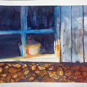 Mi proyecto del curso: El arte de la acuarela: pinta tu visión del mundo :: Ventana a un pasado. Traditional illustration, Fine Arts, Painting, and Watercolor Painting project by Mónica Barrón - 08.18.2022