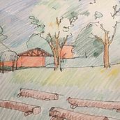 Sketches/Landscape/Architecture. Een project van Traditionele illustratie, Architectuur, L y scaping van Pedro Hungria Cabral - 21.08.2022