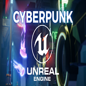 Mi proyecto del curso: Diseño de videojuegos con Unreal Engine: escenas ciberpunk. Un progetto di 3D, Animazione, Direzione artistica, Animazione 3D, Videogiochi, Progettazione di videogiochi e Sviluppo di videogiochi di Kevin Correas - 11.08.2022