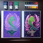 Mi proyecto del curso: Técnicas de ilustración con acuarela y gouache. Un progetto di Illustrazione tradizionale, Belle arti, Pittura, Pittura ad acquerello, Illustrazione infantile e Pittura gouache di Humano Normal - 22.08.2022