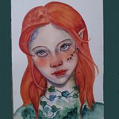 Mi proyecto del curso: Ilustración de cuento de hadas con acuarelas. Projekt z dziedziny Trad, c, jna ilustracja,  Malarstwo,  R, sunek, Ilustracja c, frowa i Malowanie akwarelą użytkownika Jethzabet Yañez - 22.08.2022