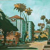My project for course: Gouache Painting of Urban Landscapes. Un proyecto de Ilustración tradicional, Pintura y Pintura gouache de Emma - 20.08.2022