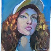 My project for course: Contemporary Oil Portraiture. Traditional illustration, Fine Arts, Painting, and Oil Painting project by Carmen Davalos - 08.22.2022