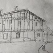 Mi proyecto del curso: Dibujo arquitectónico con acuarela y tinta. Sketching, Drawing, Watercolor Painting, Architectural Illustration, Sketchbook & Ink Illustration project by adarave - 08.22.2022