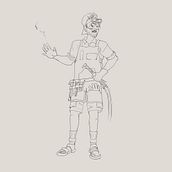 Ethan Character Deisngn from Even' Amundsens' "Concept Art: Character Design & Worldbuilding" . % Patrick Lu tarafından hazırlanan Geleneksel illüstras, on, Karakter Tasarımı, Dijital İllüstras, on, Konsept Sanatı, Dijital Çizim, Dijital Bo, Ve ama projesi - 04.21.2022